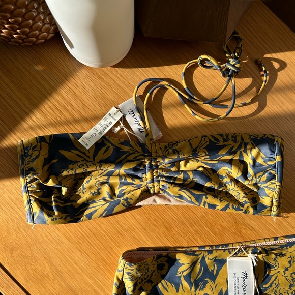 Madewell Cinched Halter Bikini High Waisted bottom Size Small - Picture 3 of 6